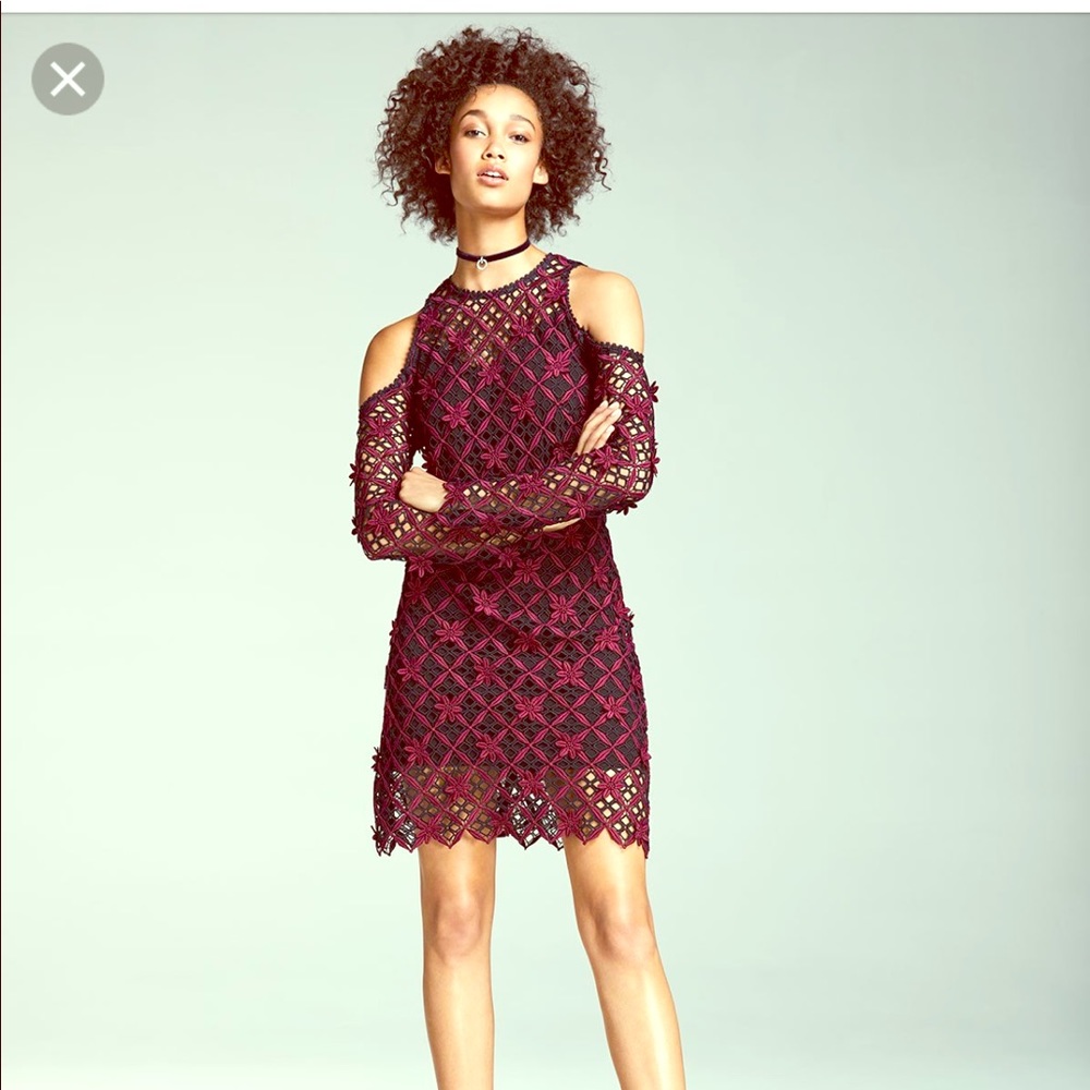 self portrait flora grid mini dress